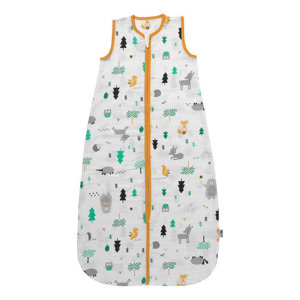 Organic Muslin Baby Sleeping Bag - 0.5 Tog