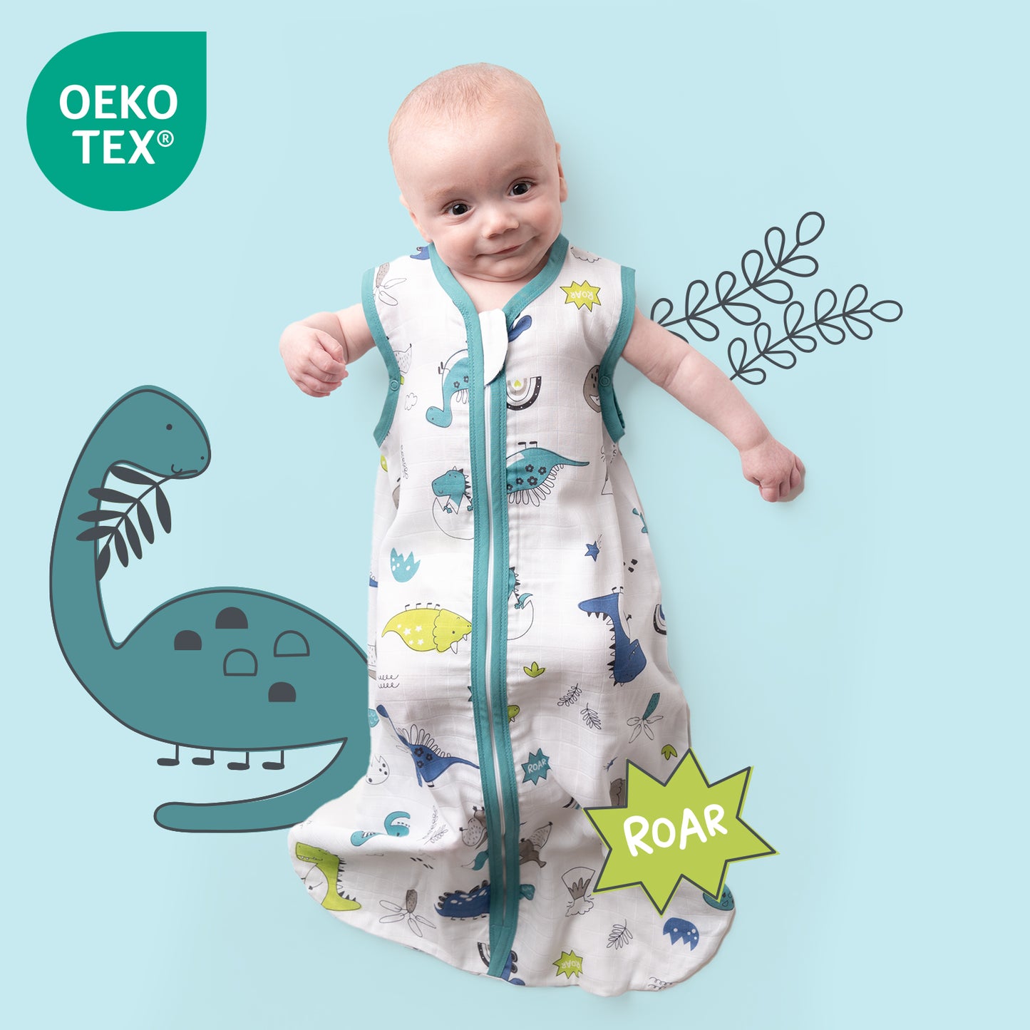 Muslin Baby Sleeping Bag - 0.5 TOG