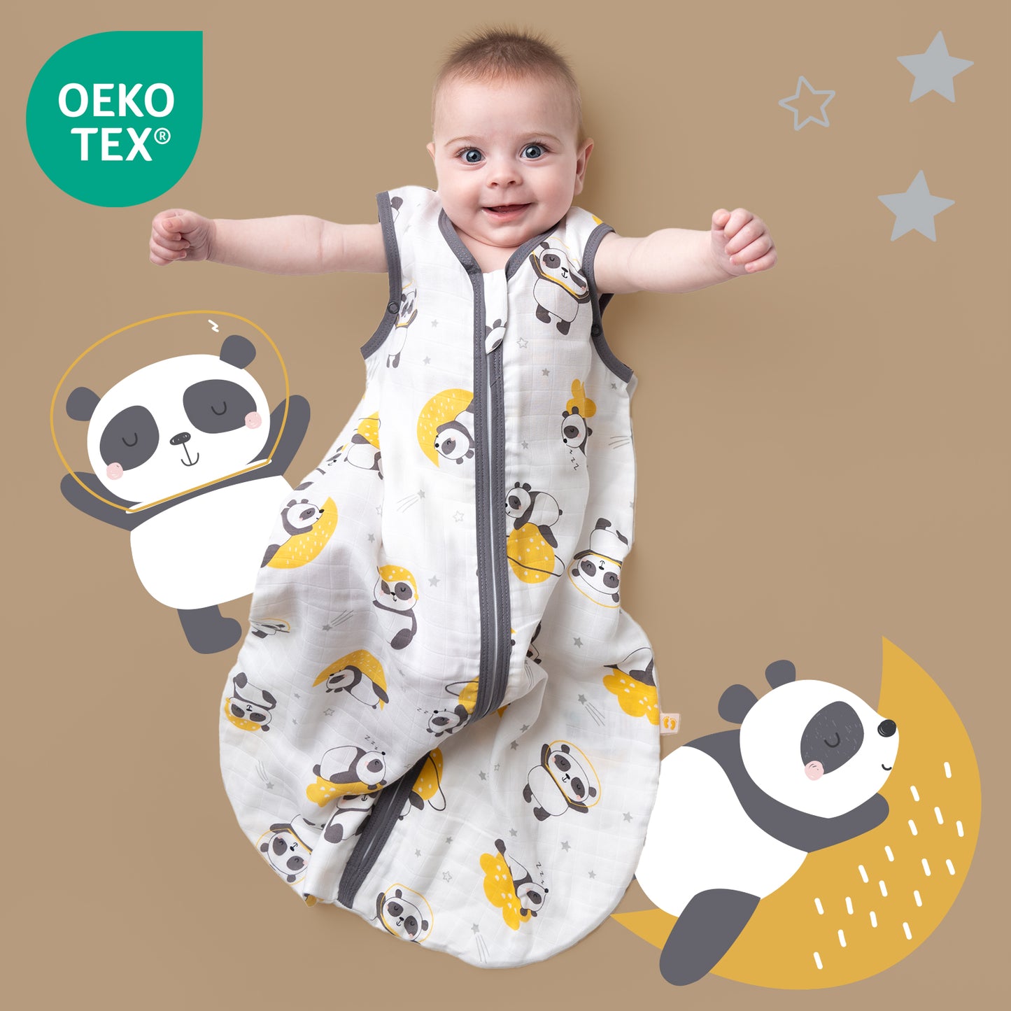 Muslin Baby Sleeping Bag - 0.5 TOG