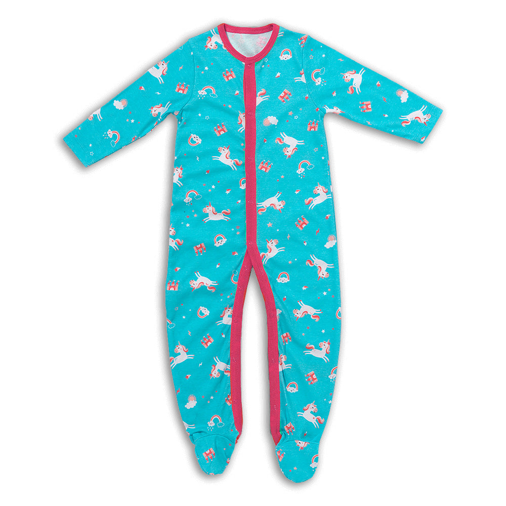 100% Organic Long Sleeve Baby Pyjamas - 2-pack