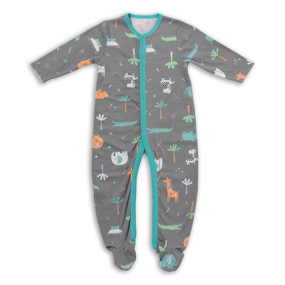 100% Organic Long Sleeve Baby Pyjamas - 2-pack