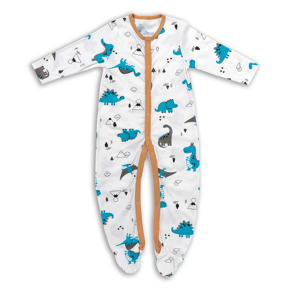 100% Organic Long Sleeve Baby Pyjamas - 2-pack