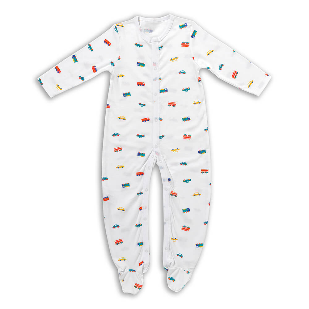 100% Organic Long Sleeve Baby Pyjamas - 2-pack