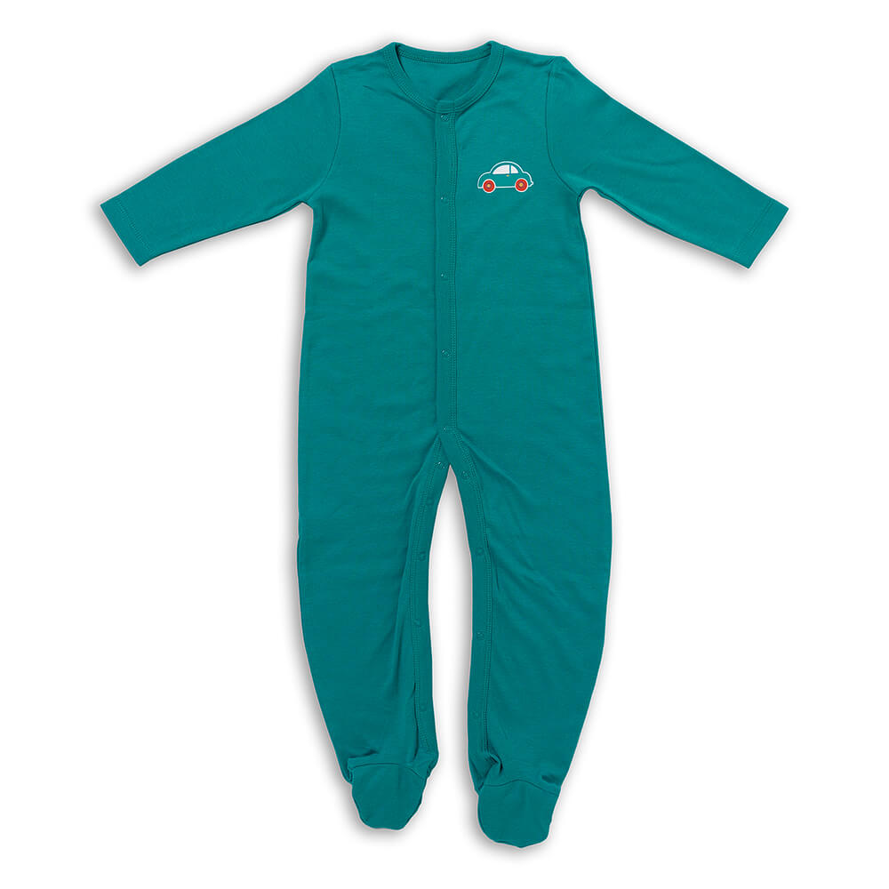 100% Organic Long Sleeve Baby Pyjamas - 2-pack