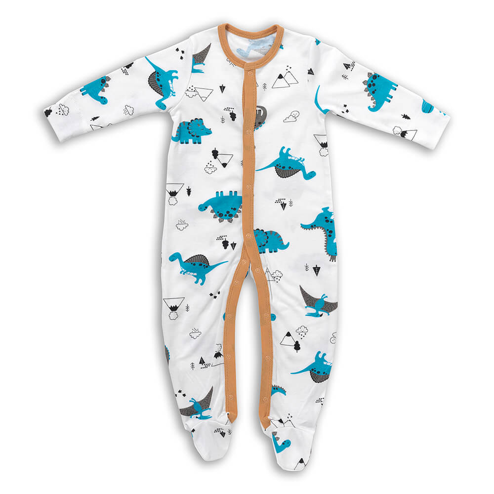 100% Organic Long Sleeve Baby Pyjamas - 2-pack