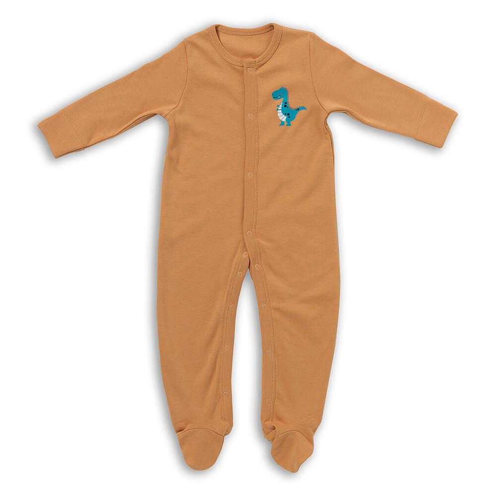 100% Organic Long Sleeve Baby Pyjamas - 2-pack