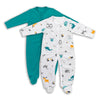 100% Organic Long Sleeve Baby Pyjamas - 2-pack