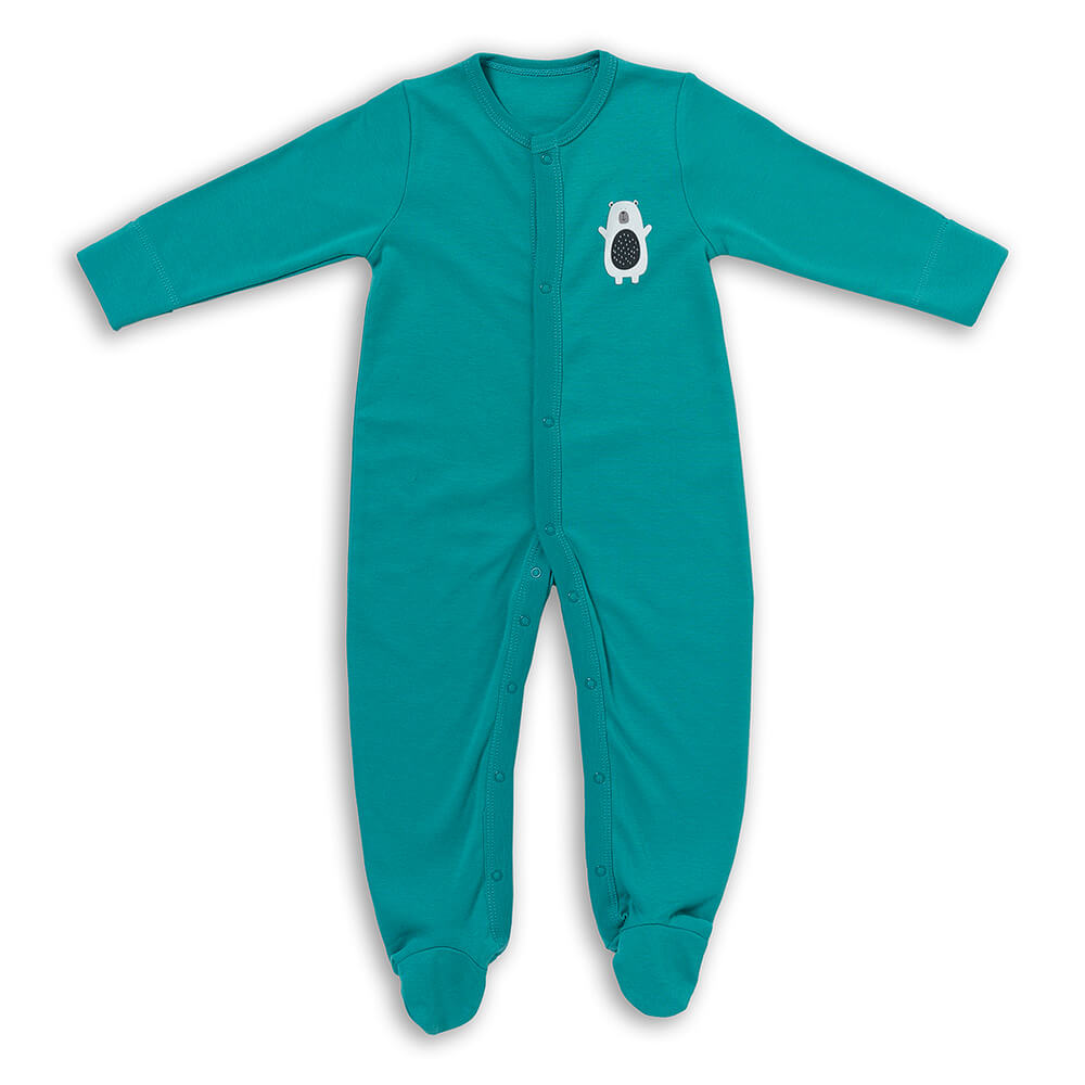 100% Organic Long Sleeve Baby Pyjamas - 2-pack