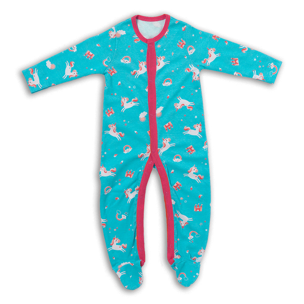 100% Organic Long Sleeve Baby Pyjamas - 2-pack