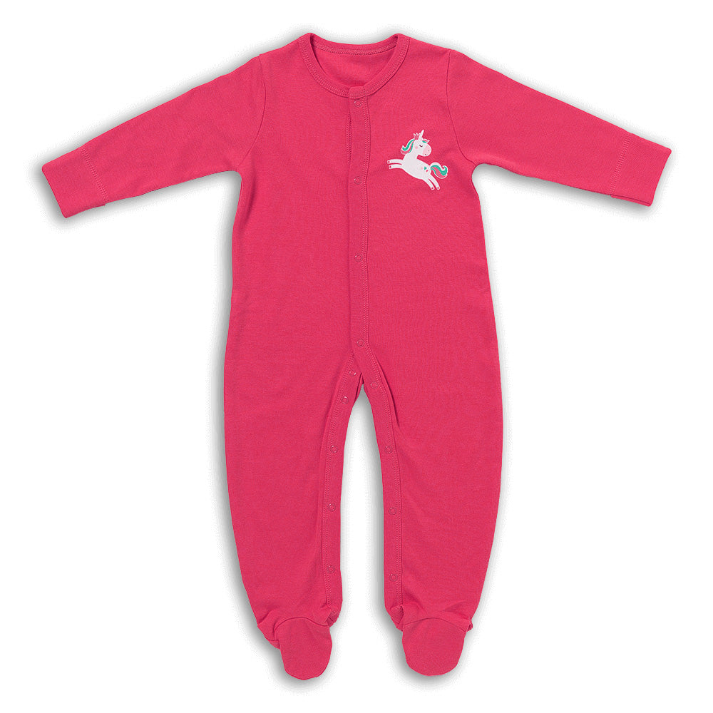 100% Organic Long Sleeve Baby Pyjamas - 2-pack