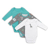 Organic Long Sleeve Baby Body - 3-pack