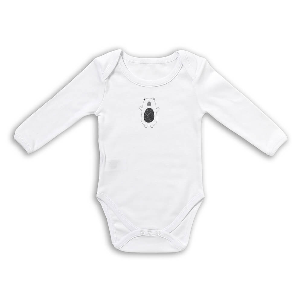 Organic Long Sleeve Baby Body - 3-pack