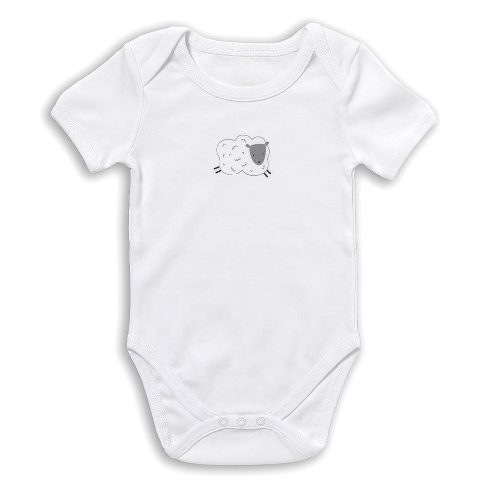 100% Organic Short Sleeve Baby Body - 5-pack