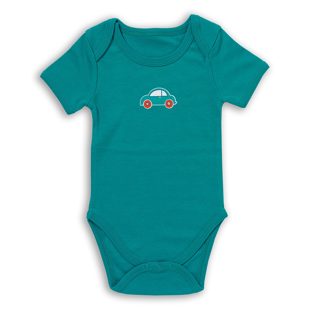 100% Organic Short Sleeve Baby Body - 5-pack