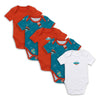 100% Organic Short Sleeve Baby Body - 5-pack