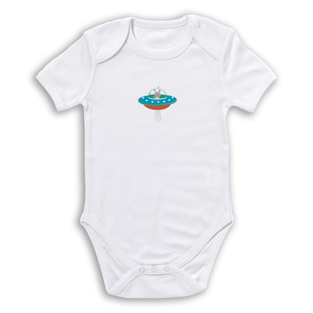 100% Organic Short Sleeve Baby Body - 5-pack