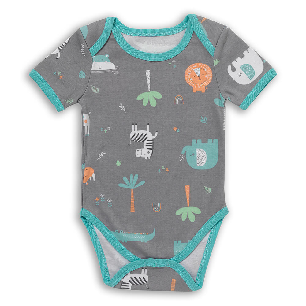 100% Organic Short Sleeve Baby Body - 5-pack