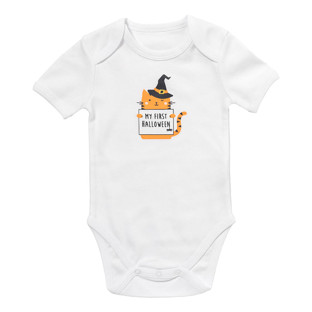 100% Organic Short Sleeve Baby Body slogan