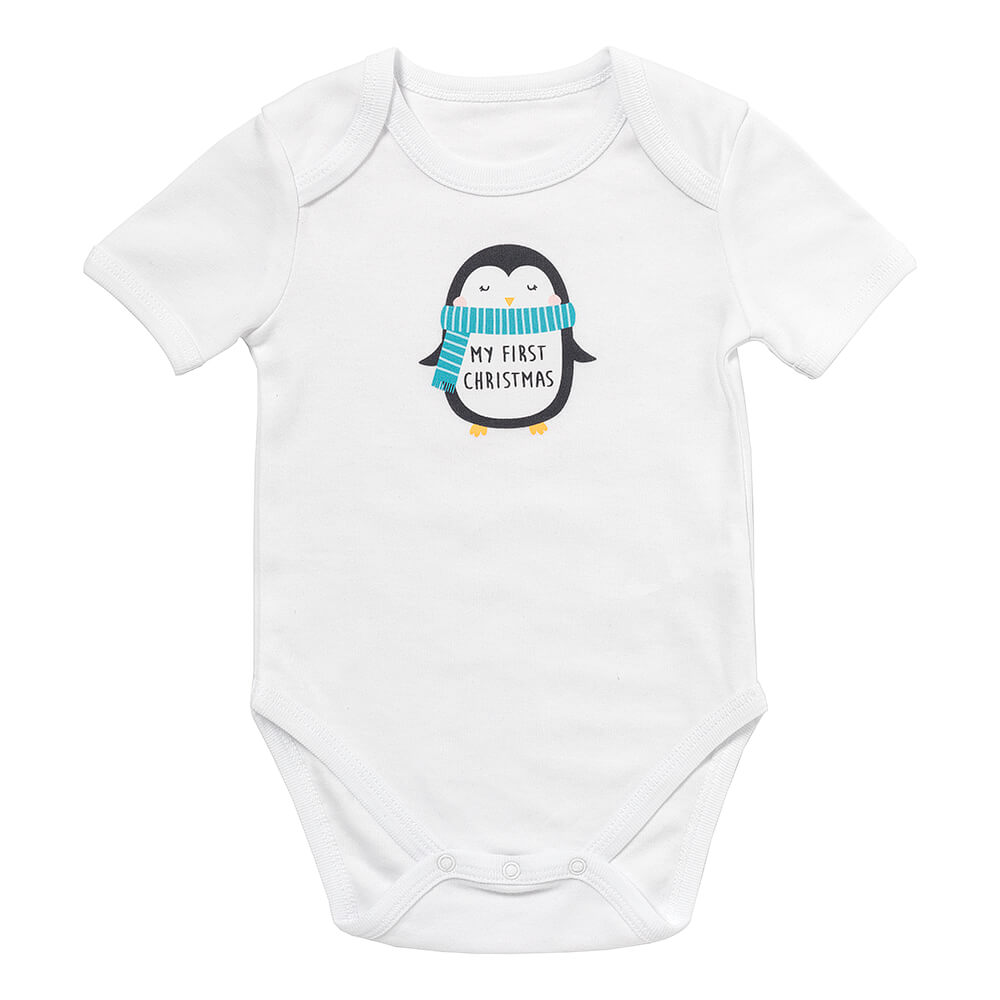 100% Organic Short Sleeve Baby Body slogan