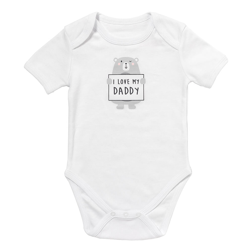 100% Organic Short Sleeve Baby Body slogan