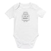 100% Organic Short Sleeve Baby Body slogan