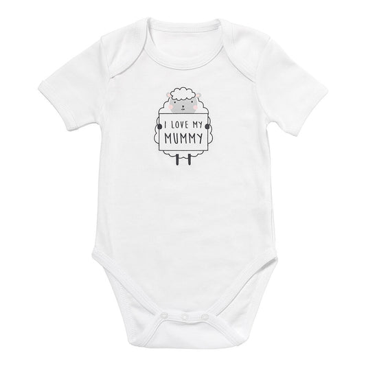 100% Organic Short Sleeve Baby Body slogan