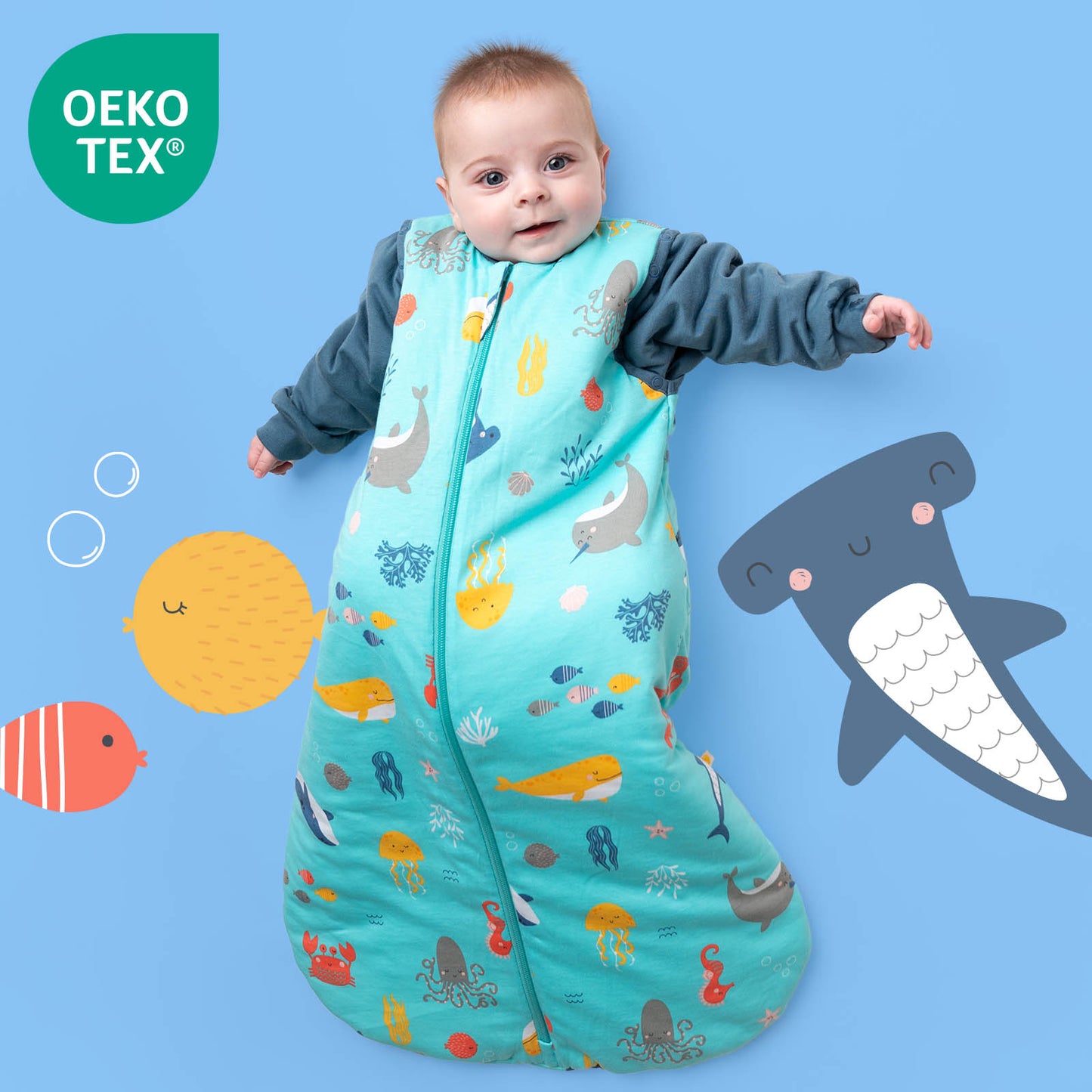 Sleeping Bag with Detachable Sleeves - 2.5 TOG