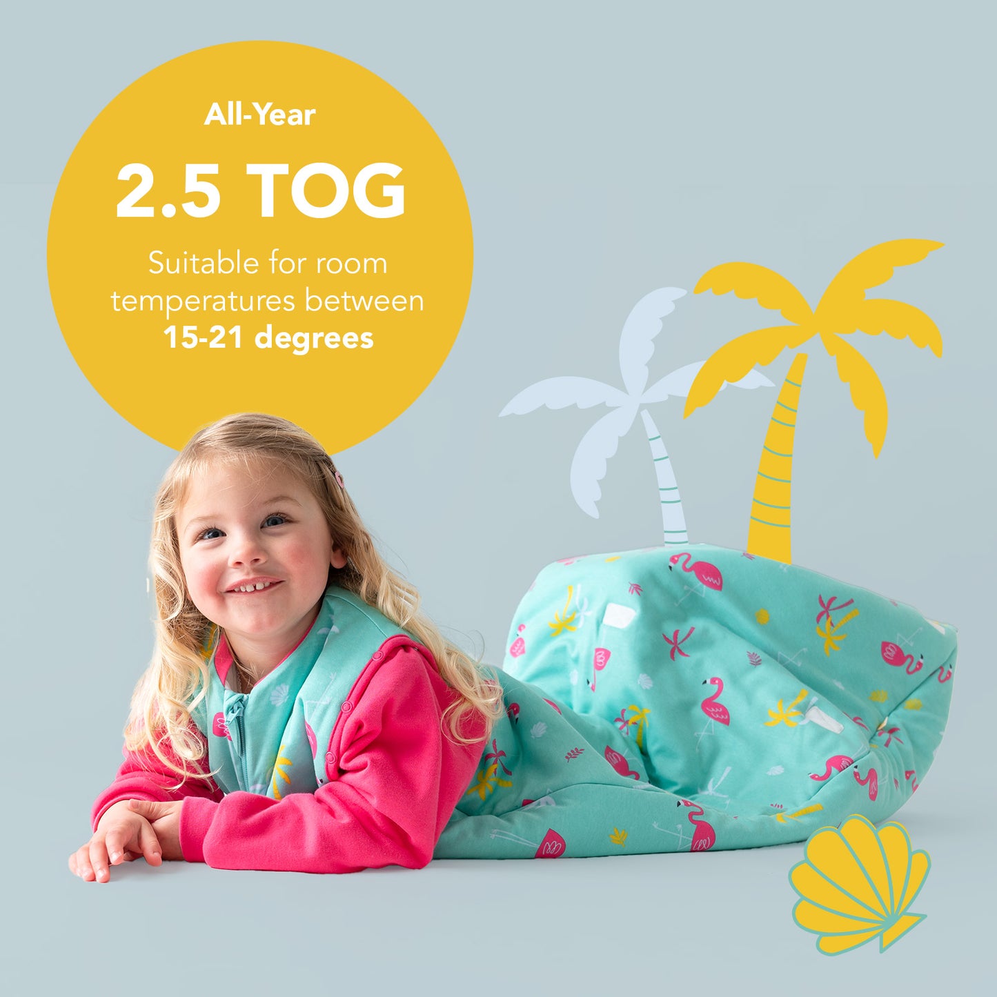 Organic Sleeping Bag with Detachable Sleeves - 2.5 TOG