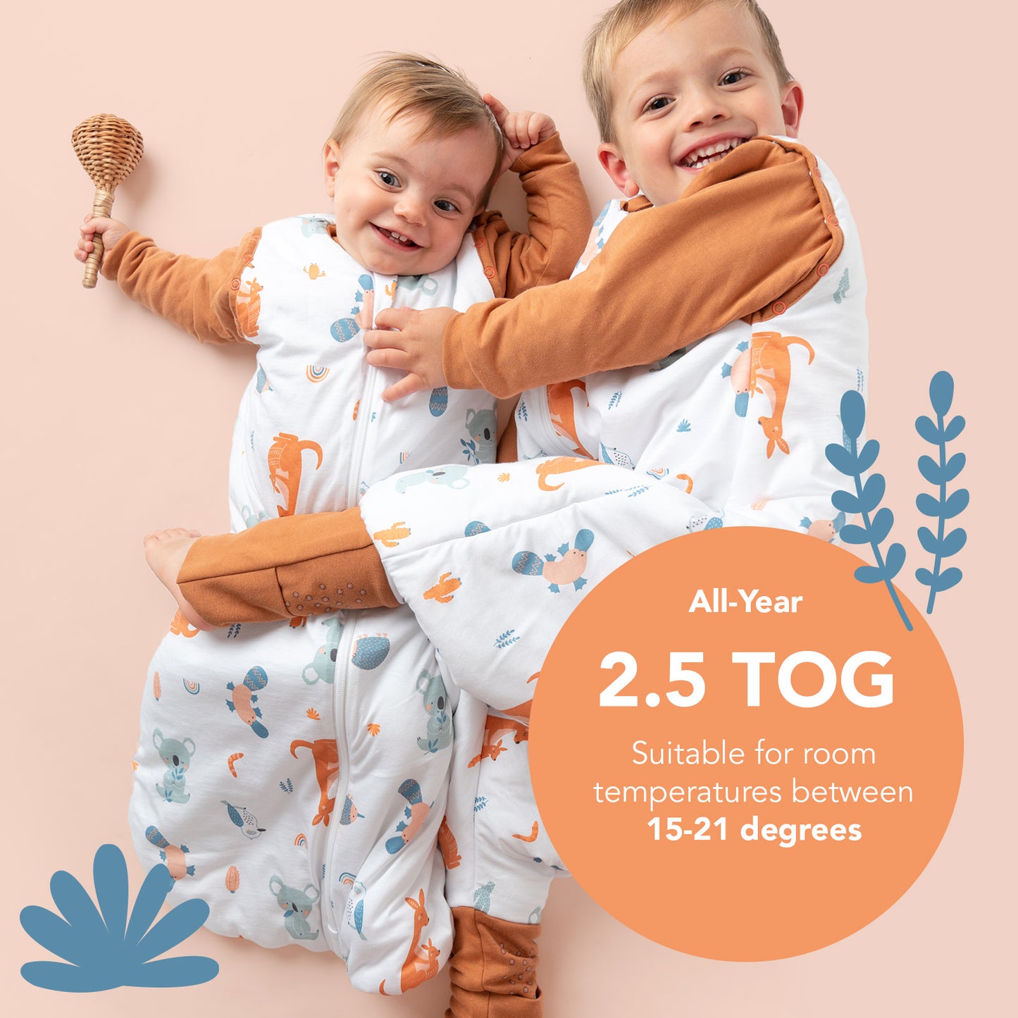 Sleeping Bag with Detachable Sleeves - 2.5 TOG