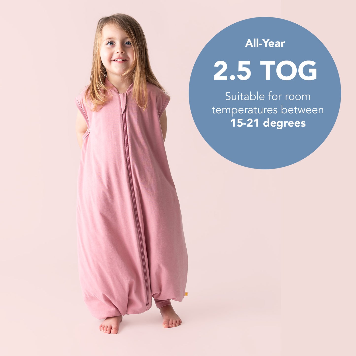 Plain Sleeping Bag with Feet - 2.5 TOG