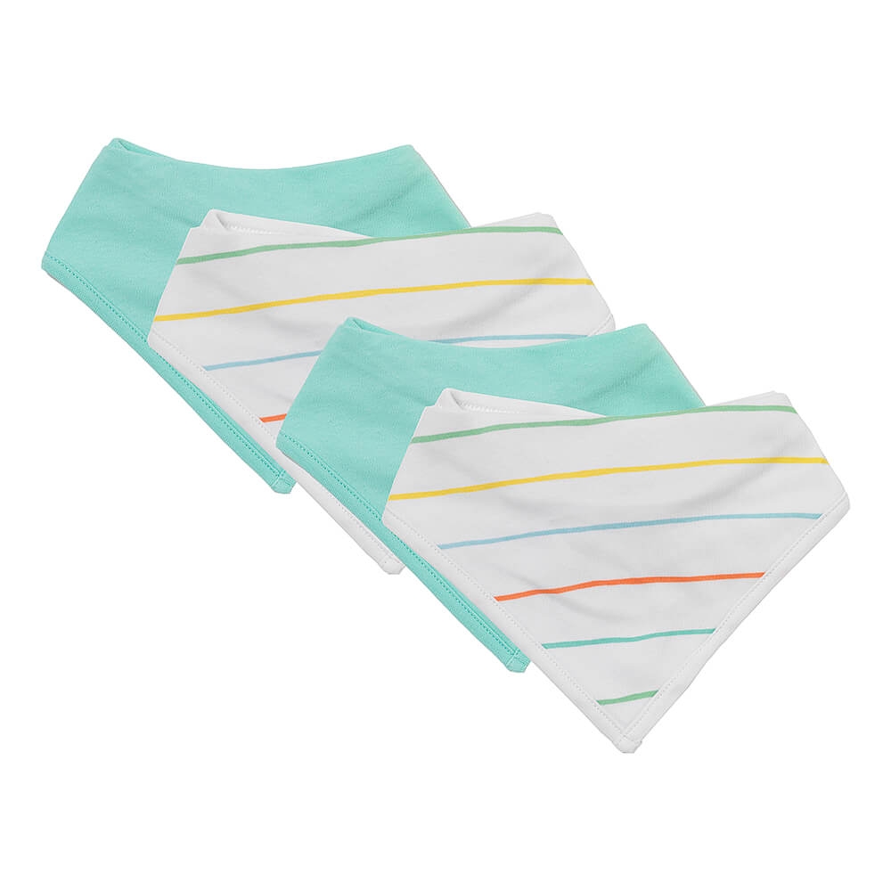 Organic Baby Bandanas - 4-pack