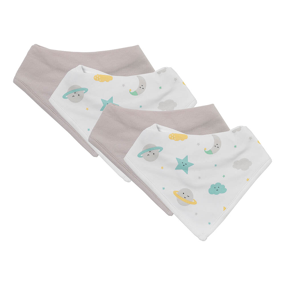 Organic Baby Bandanas - 4-pack