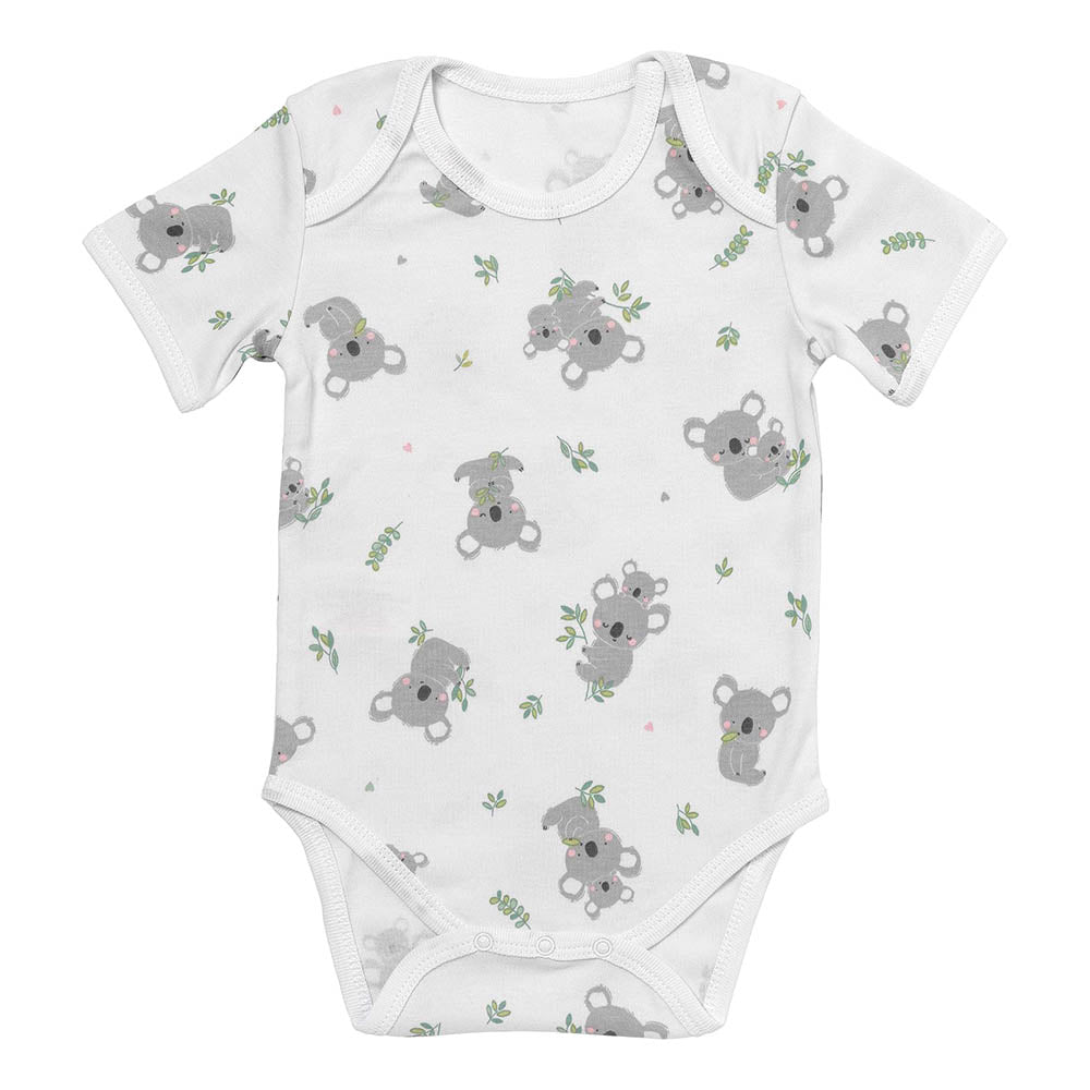 100% Organic Short Sleeve Baby Body - 5-pack