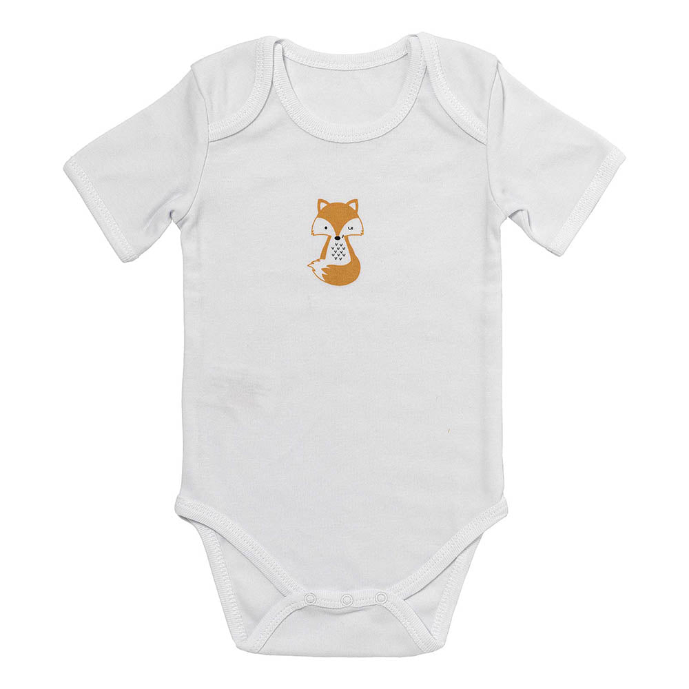 100% Organic Short Sleeve Baby Body - 5-pack