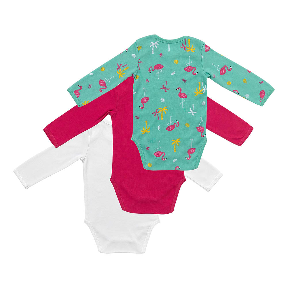 Organic Long Sleeve Baby Body - 3-pack