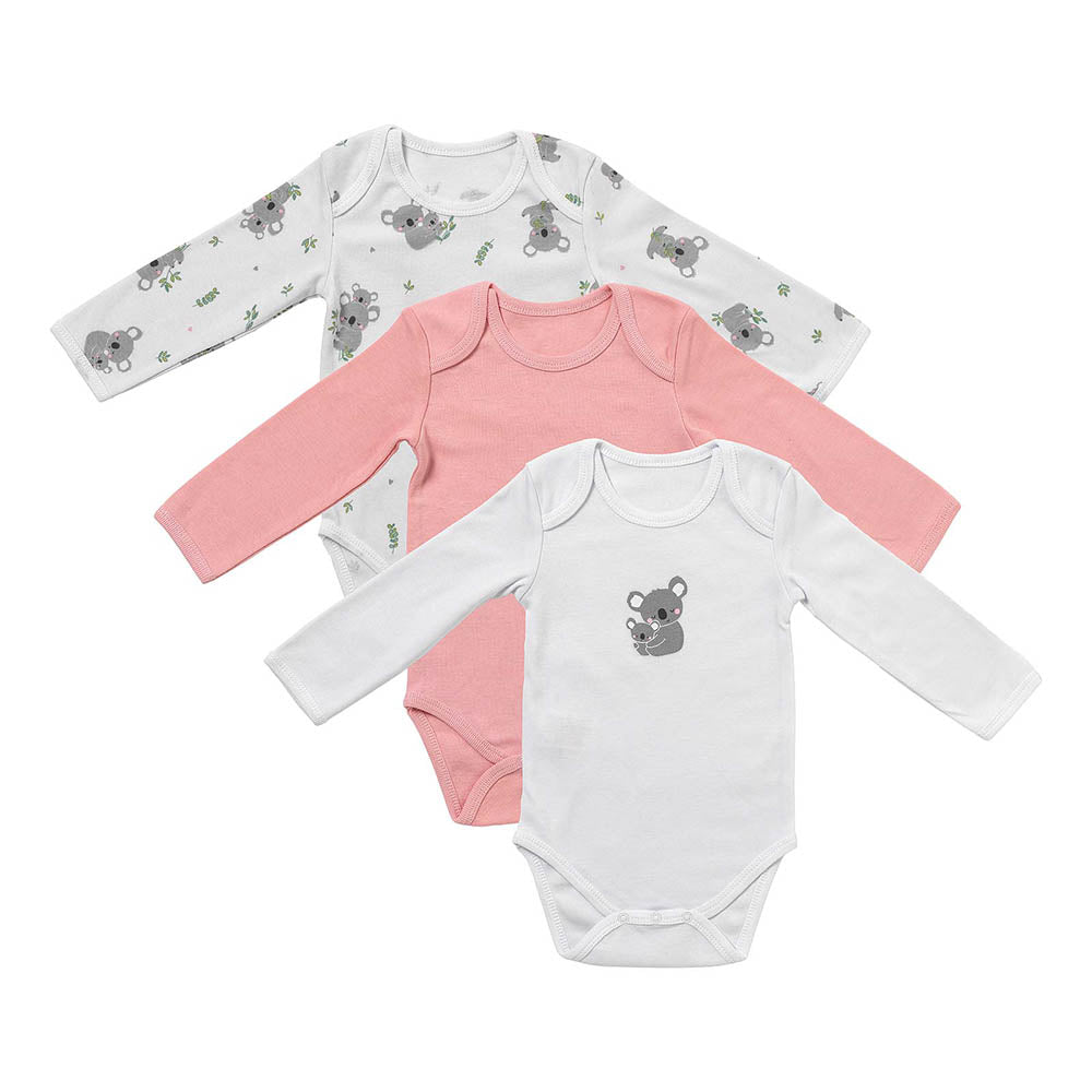 Organic Long Sleeve Baby Body - 3-pack