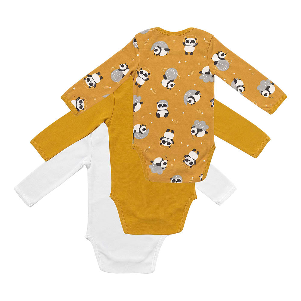 Organic Long Sleeve Baby Body - 3-pack