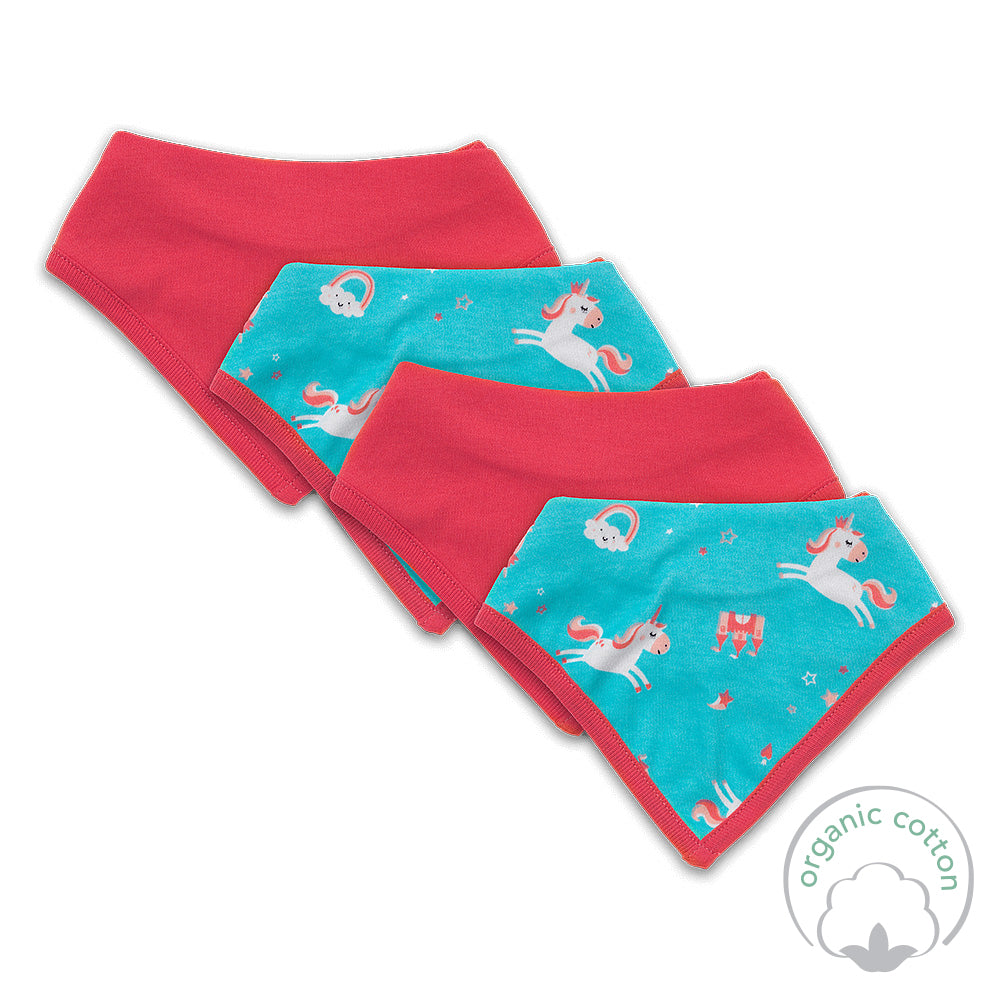 Organic Baby Bandanas - 4-pack