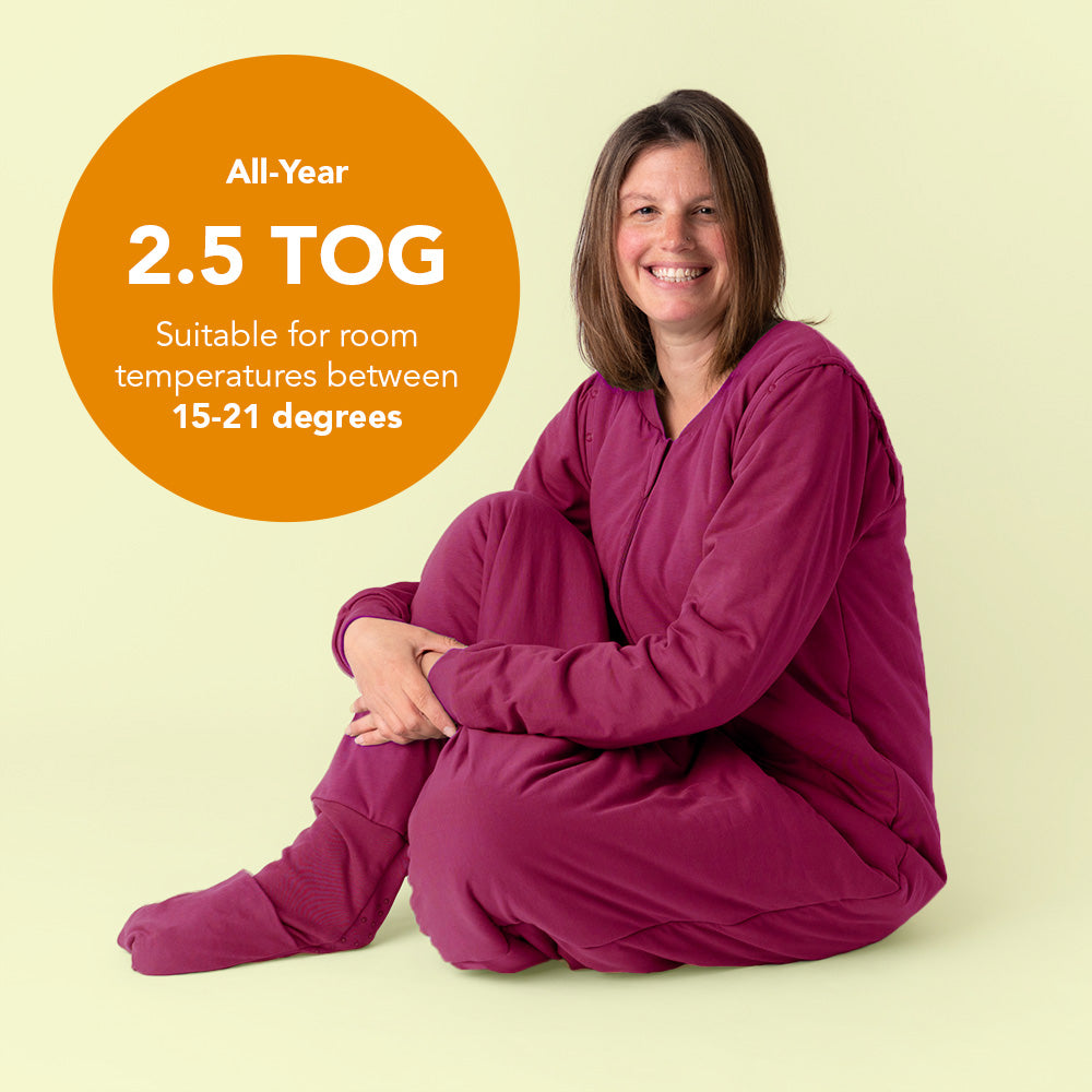 Adult Sleeping Bag with Feet & Detachable Sleeves - 2.5 TOG