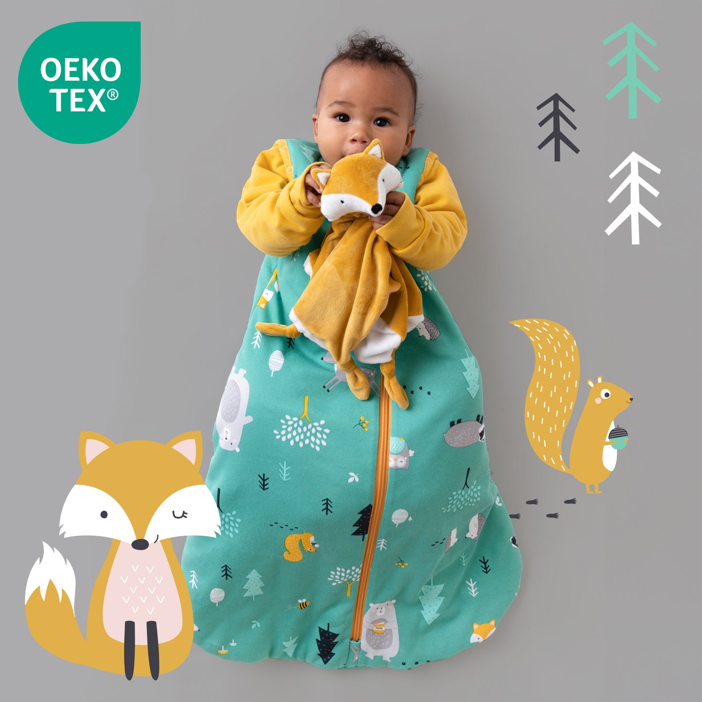 Organic Sleeping Bag with Detachable Sleeves - 2.5 TOG