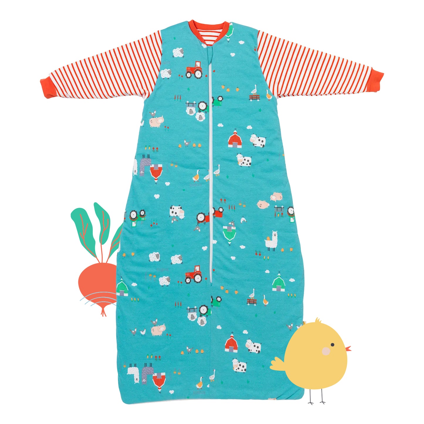 Organic Long Sleeve Baby Sleeping Bag - 3.5 TOG