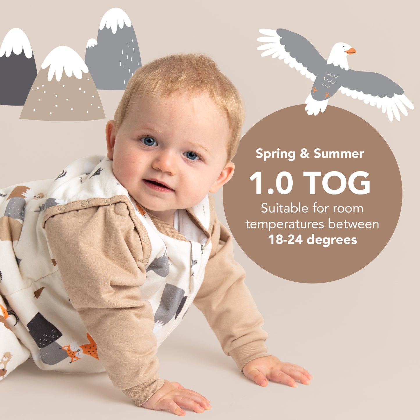 Baby Sleeping Bag - 1.0 TOG