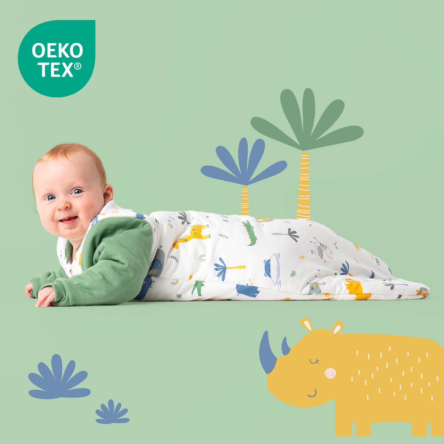 Long Sleeve Baby Sleeping Bag - 3.5 TOG