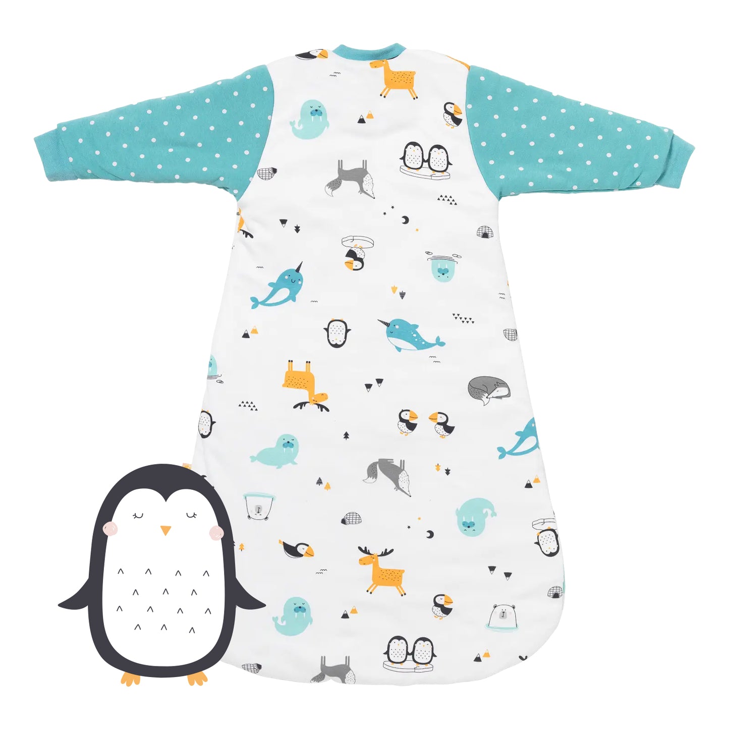 Organic Long Sleeve Baby Sleeping Bag - 3.5 TOG