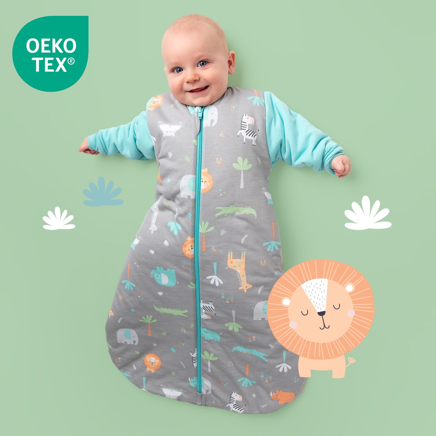 Long Sleeve Baby Sleeping Bag - 3.5 TOG