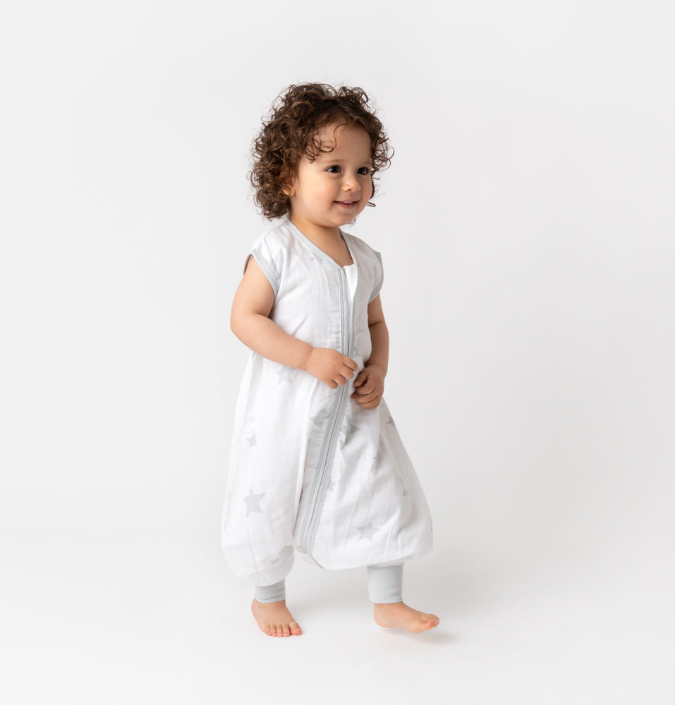 Muslin Sleeping Bag with Feet - 0.5 TOG